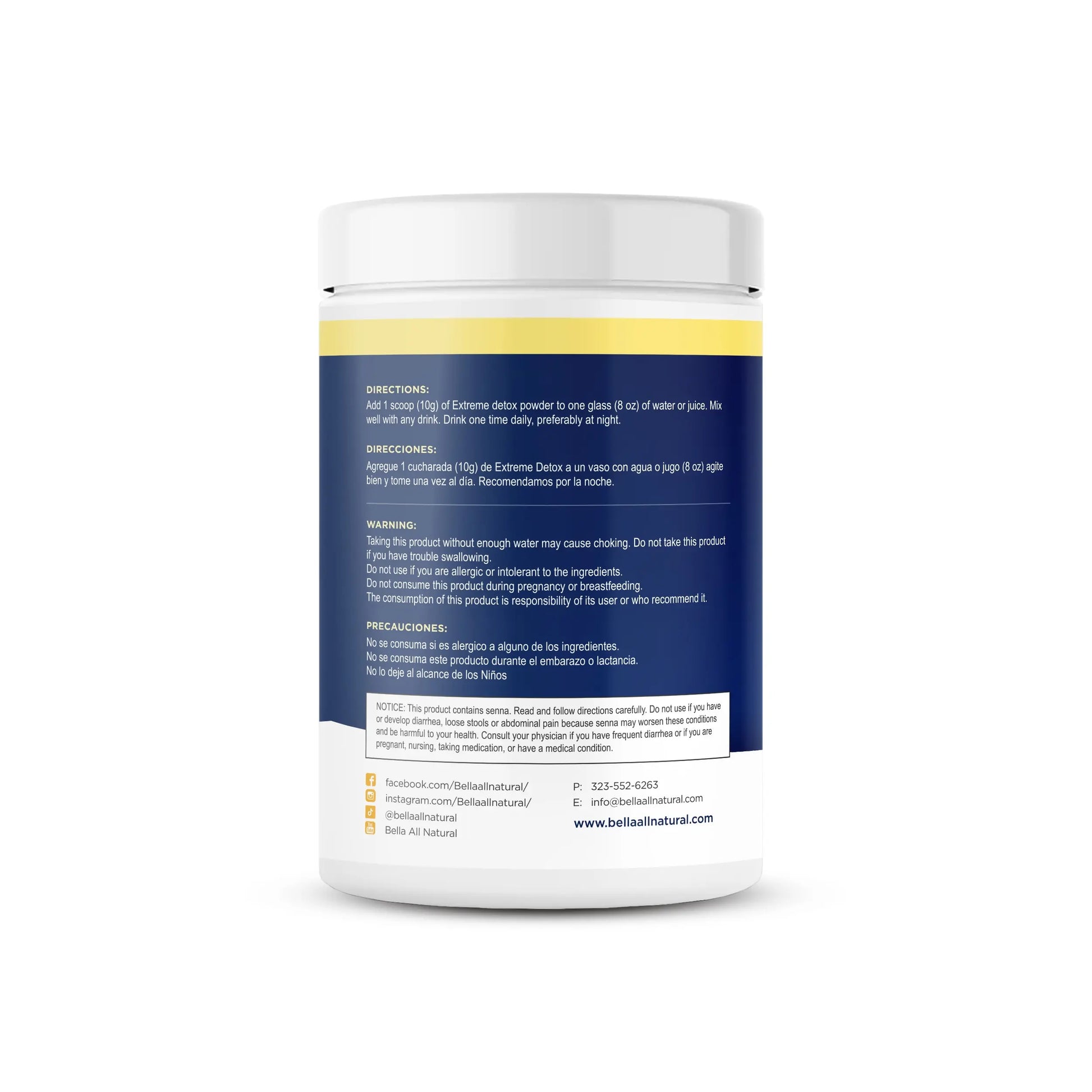 Bella All Natural - Colon Cleanse - 400Grams
