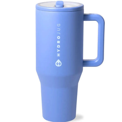 Hydrojug Traveler | Leak-Proof Insulated Tumbler with Flip Straw & Cup Holder Fit Flasks Lid Drinkware