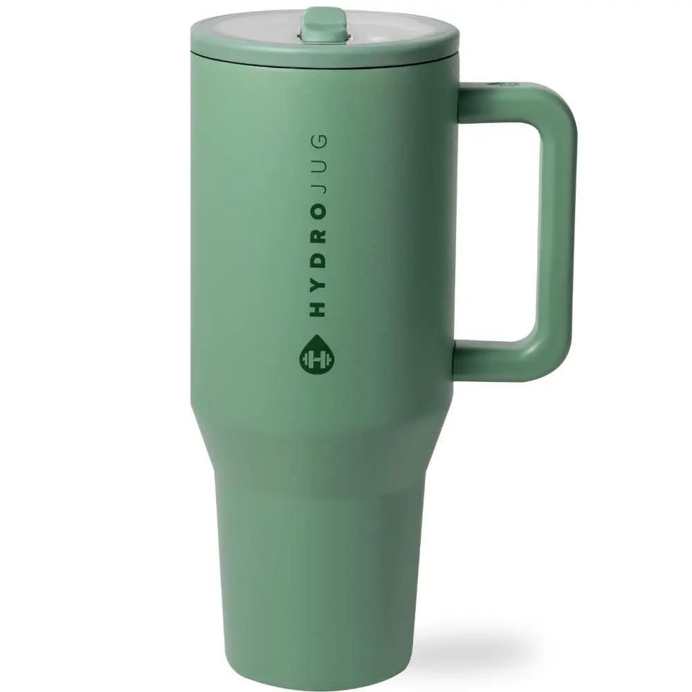 Hydrojug Traveler | Leak-Proof Insulated Tumbler with Flip Straw & Cup Holder Fit Flasks Lid Drinkware