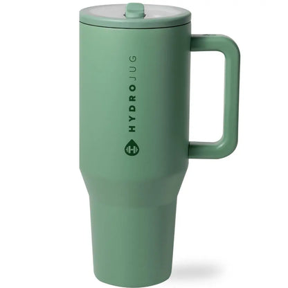 Hydrojug Traveler | Leak-Proof Insulated Tumbler with Flip Straw & Cup Holder Fit Flasks Lid Drinkware