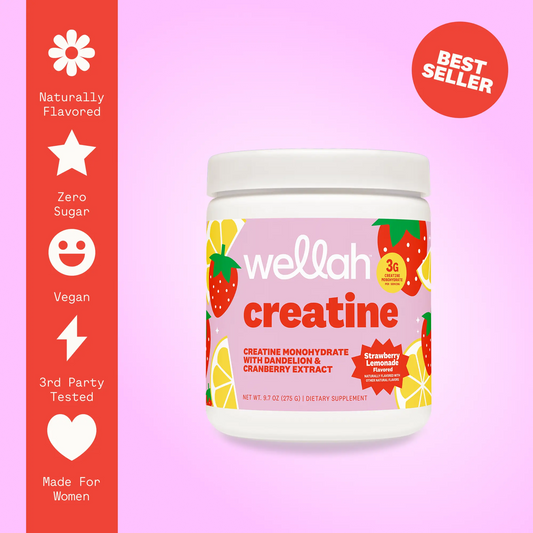 Wellah Creatine | Creatine Monohydrate Supplement for Woman | 3G of Creatine Monohydrate per Serving | 50 Servings | Creatine for Women | Tiktok Shop Deals | Gym Essentials Women | Supplements for Women | Nurse Essentials |
