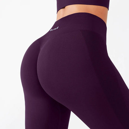 BRXL Brxlgrit 【Discount for Live】2Nd Gen Seamless Yoga Pants with Lycra Blend – Upgraded Peach Hip Lifting 3-Layer Waistband Enhanced Quick-Dry Tummy Control All-Season Wear-Brxl-1