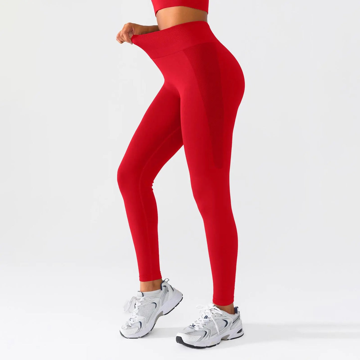 BRXL Brxlgrit 【Discount for Live】2Nd Gen Seamless Yoga Pants with Lycra Blend – Upgraded Peach Hip Lifting 3-Layer Waistband Enhanced Quick-Dry Tummy Control All-Season Wear-Brxl-1