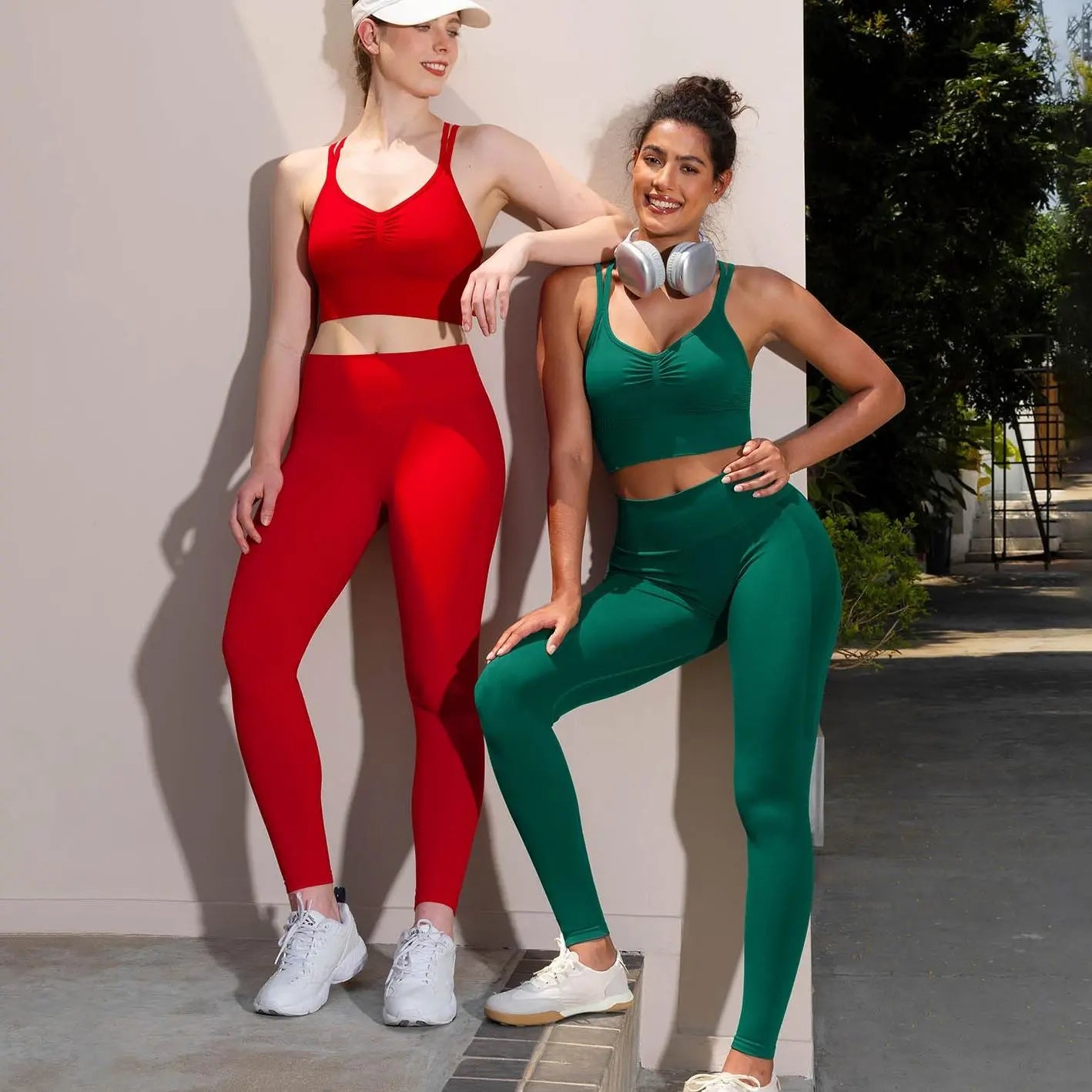 BRXL Brxlgrit 【Discount for Live】2Nd Gen Seamless Yoga Pants with Lycra Blend – Upgraded Peach Hip Lifting 3-Layer Waistband Enhanced Quick-Dry Tummy Control All-Season Wear-Brxl-1