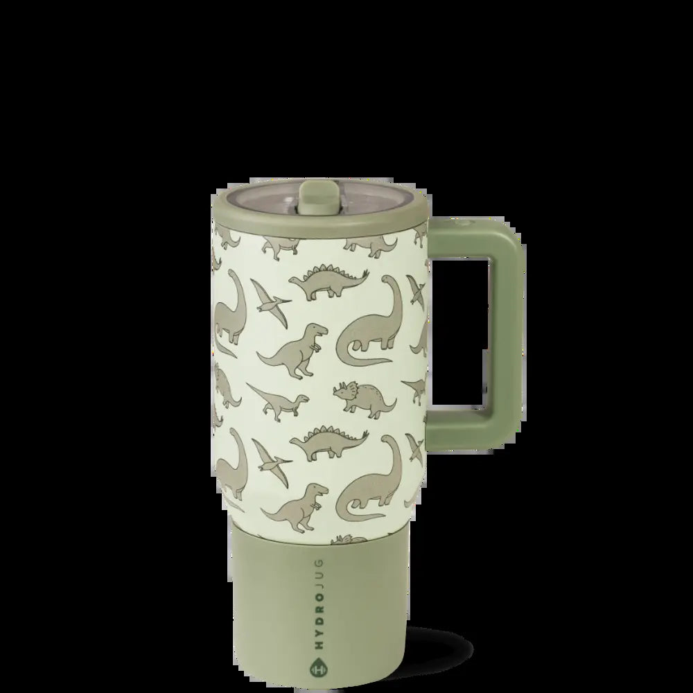 Hydrojug Traveler | Leak-Proof Insulated Tumbler with Flip Straw & Cup Holder Fit Flasks Lid Drinkware