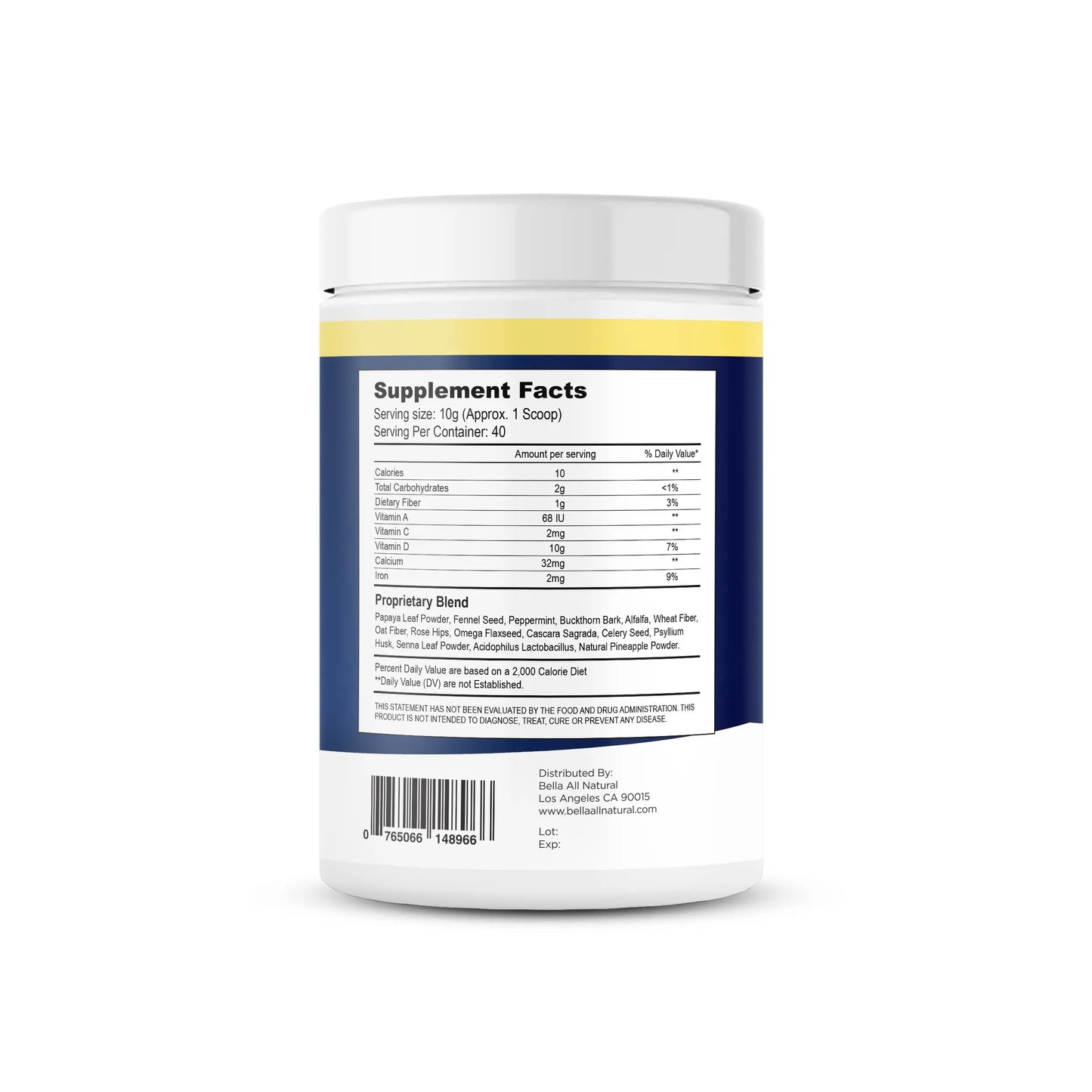 Bella All Natural - Colon Cleanse - 400Grams