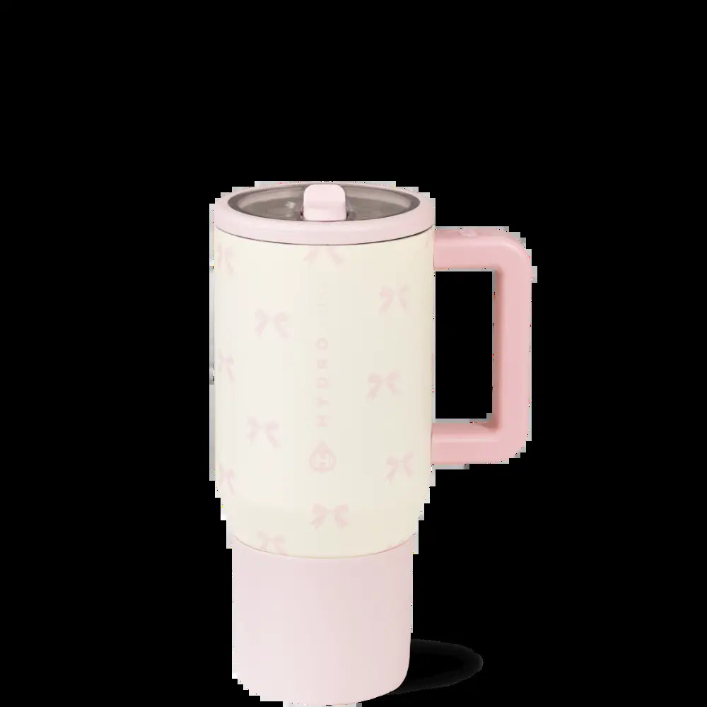 Hydrojug Traveler | Leak-Proof Insulated Tumbler with Flip Straw & Cup Holder Fit Flasks Lid Drinkware